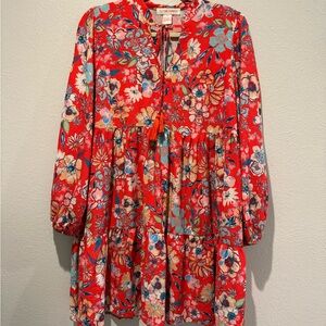 Flying Tomato Vibrant Floral Dress. NWT
PTP 20”. Length 34